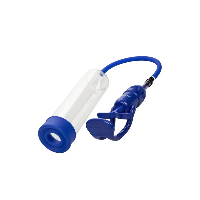 Pompe de montage CalExotics Admiral Sta-Hard, cylindre transparent, poignée Master-Grip.