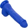 Gode vibrant réaliste CalExotics Captain Admiral bleu en silicone étanche avec ventouse