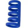 Cage pénienne en silicone liquide bleue CalExotics avec anneaux de support pour érection