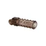 Rallonge pénienne Adonis Calexotics silicone noir transparent, 5 cm, texture stimulante, double fonction anneau.