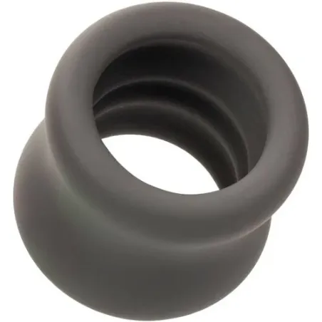 Anello stira-scroto CalExotics Alpha nero in silicone liquido forma clessidra