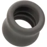 Anello stira-scroto CalExotics Alpha nero in silicone liquido forma clessidra
