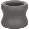 Anillo estirador escrotal CalExotics Alpha negro de silicona líquida forma reloj de arena