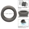 Anillo estirador escrotal CalExotics Alpha negro de silicona líquida forma reloj de arena