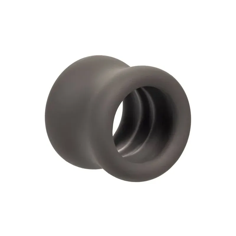 Anneau d'étirement du scrotum CalExotics Alpha noir en silicone liquide forme sablier
