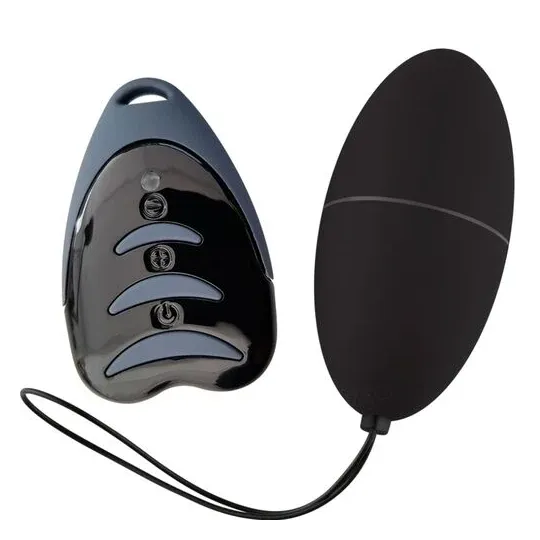 Stilles ferngesteuertes Vibrator-Ei ALIVE in Schwarz, kompakt und diskret, 10 Vibrationsmodi