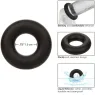 Anneau prolongateur en silicone noir CALEXOTICS Alpha, extensible et sans couture pour érection durable.