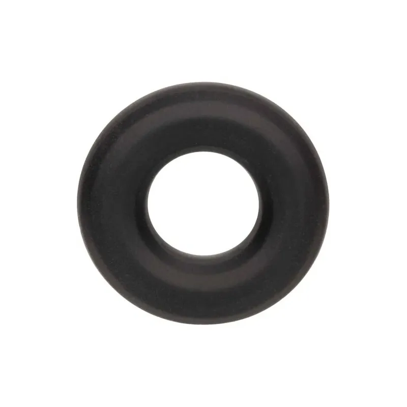 Anneau prolongateur en silicone noir CALEXOTICS Alpha, extensible et sans couture pour érection durable.