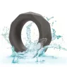 CalExotics Alpha Prismatique Prolong cock ring in gray silicone, stretchable and waterproof, for longer erections.
