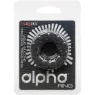 Anillo prolongador Alpha en silicona líquida negra de CalExotics, para erecciones más firmes y duraderas.