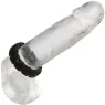 Anneau prolongateur Alpha en silicone liquide noir de CalExotics, conçu pour une érection plus ferme et durable.