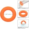 Anneau prolongateur CalExotics Alpha Prolong grande bague orange en silicone liquide, extensible