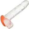 Anneau prolongateur CalExotics Alpha Prolong grande bague orange en silicone liquide, extensible