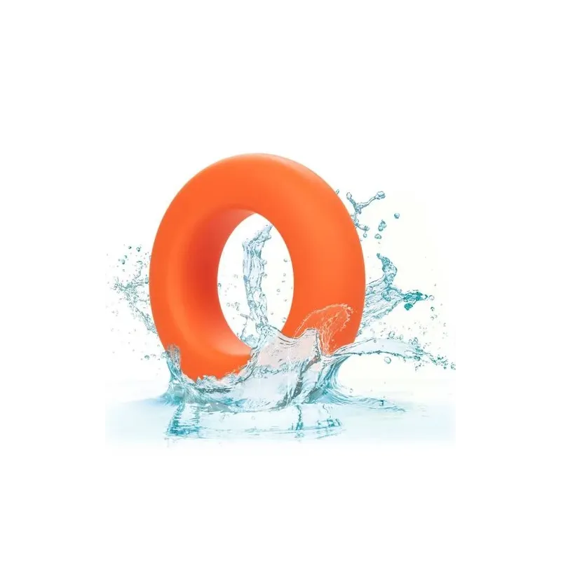 Anneau prolongateur CalExotics Alpha Prolong grande bague orange en silicone liquide, extensible