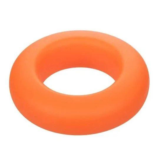 Anneau prolongateur CalExotics Alpha Prolong grande bague orange en silicone liquide, extensible