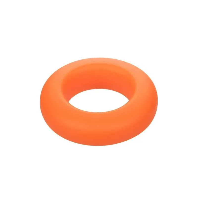 Anneau prolongateur CalExotics Alpha Prolong grande bague orange en silicone liquide, extensible