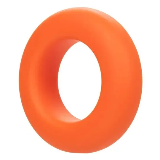 Anneau prolongateur CalExotics Alpha Prolong grande bague orange en silicone liquide, extensible