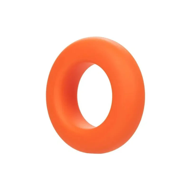 Anneau prolongateur CalExotics Alpha Prolong grande bague orange en silicone liquide, extensible