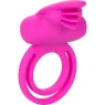 Double anneau vibrant CALEXOTICS en silicone avec télécommande, 7 modes vibratoires pour couple
