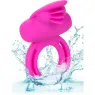 Double anneau vibrant CALEXOTICS en silicone avec télécommande, 7 modes vibratoires pour couple