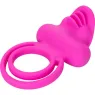 Double anneau vibrant CALEXOTICS en silicone avec télécommande, 7 modes vibratoires pour couple