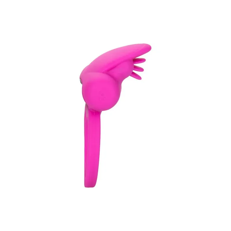 Double anneau vibrant CALEXOTICS en silicone avec télécommande, 7 modes vibratoires pour couple