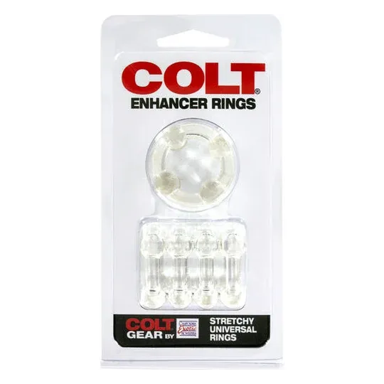 Anneaux Colt Enhancer transparents en caoutchouc thermoplastique CALEXOTICS lot de deux