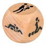 Dé Kamasutra en bois ALIVE avec six positions sexuelles - vue de face