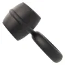 Bague double anneau CALEXOTICS Alpha Dual Magnum noire en silicone liquide extensible vue principale