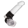 Bague double anneau CALEXOTICS Alpha Dual Magnum noire en silicone liquide extensible vue principale