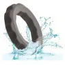 CalExotics bague de contention grise en silicone liquide avec perles intégrées.