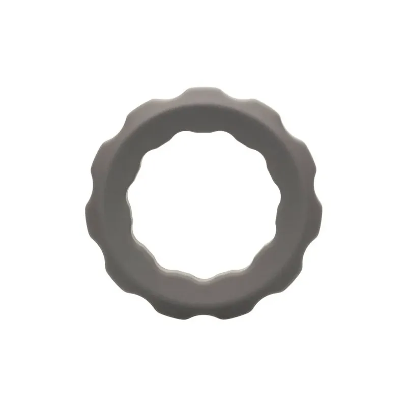 CalExotics bague de contention grise en silicone liquide avec perles intégrées.