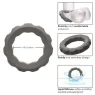 CalExotics bague de contention grise en silicone liquide avec perles intégrées.