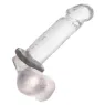 CalExotics gray liquid silicone cock ring with integrated pearls.
