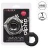 Anneau pénien CalExotics noir en silicone liquide extensible, vue principale
