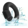 Anneau pénien CalExotics noir en silicone liquide extensible, vue principale
