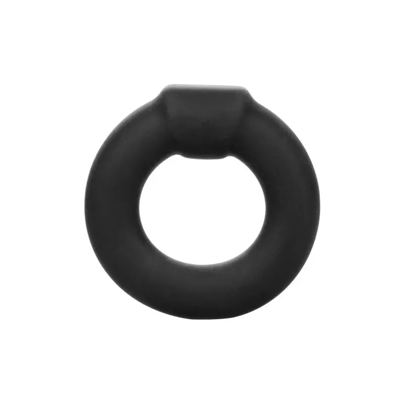 Anneau pénien CalExotics noir en silicone liquide extensible, vue principale