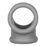 CalExotics Alpha Precision cock ring gray liquid silicone, double ring for penis and scrotum, overview