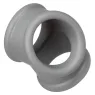 Erektionsring Alpha Precision CalExotics grau, flüssiges Silikon, Doppelring für Penis und Skrotum, Gesamtansicht