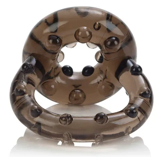 Calexotics Doppel-Penisring aus TPR für längere Erektion und verzögerte Ejakulation, diskretes Intimaccessoire.