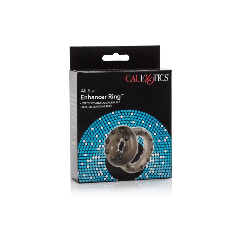 Calexotics Doppel-Penisring aus TPR für längere Erektion und verzögerte Ejakulation, diskretes Intimaccessoire.