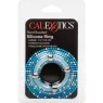 Bague en silicone perlée acier L Calexotics : anneau pénien noir avec perles d'acier inoxydable pour stimulation