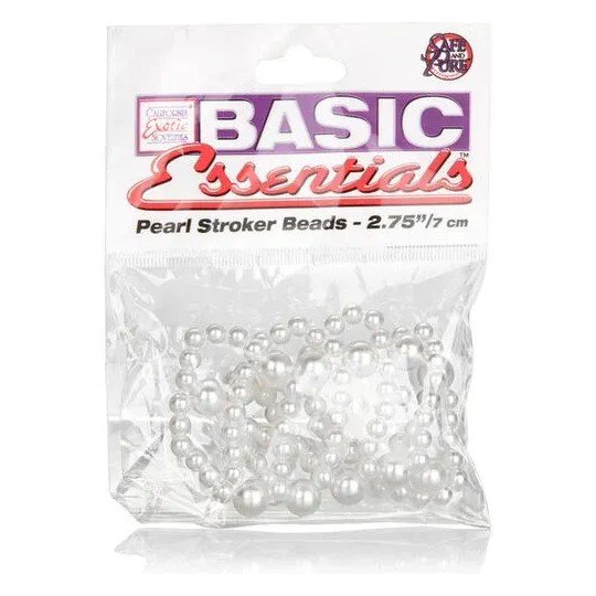 Bague perle large Calexotics en ABS, diamètre 4 cm, perles stimulantes pour massages intimes.