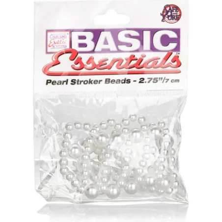 Bague perle large Calexotics en ABS, diamètre 4 cm, perles stimulantes pour massages intimes.