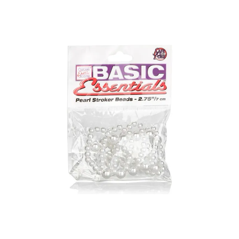 Bague perle large Calexotics en ABS, diamètre 4 cm, perles stimulantes pour massages intimes.