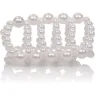 Bague perle large Calexotics en ABS, diamètre 4 cm, perles stimulantes pour massages intimes.