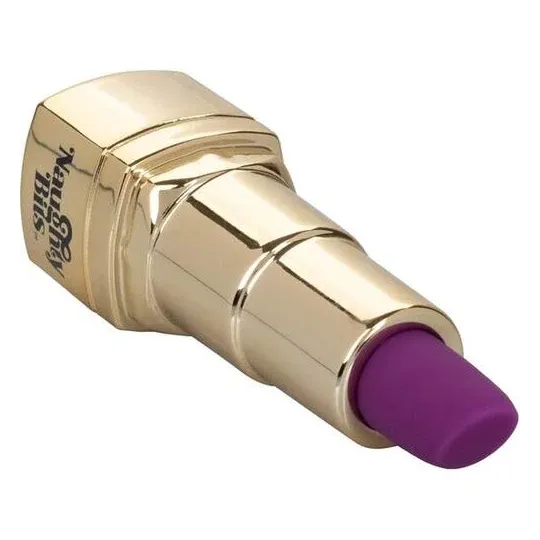 Discreet rechargeable mini vibrator Calexotics lipstick shape red, 10 vibration modes external stimulation.