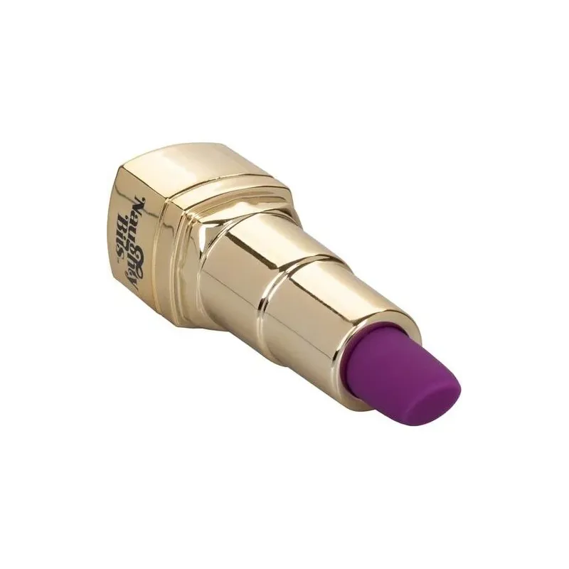 Discreet rechargeable mini vibrator Calexotics lipstick shape red, 10 vibration modes external stimulation.