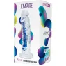 Dildo realistico trasparente ALIVE 19,3 cm con dettagli venosi - vista generale