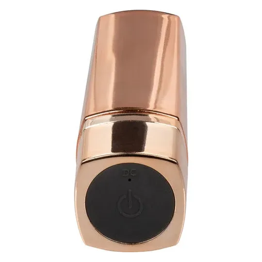 Massaggiatore vibrante ricaricabile rosso CALEXOTICS a forma di rossetto discreto, 10 modalità.